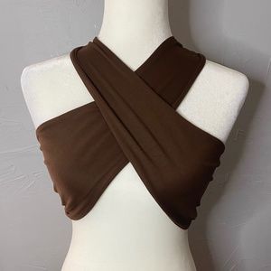 Brown Halter Top
